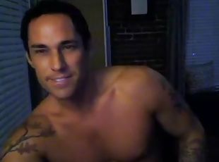 Insanely handsome webcam guy with broad shoulders