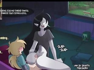 Finn folla con su vecina Marceline y se corre en ella