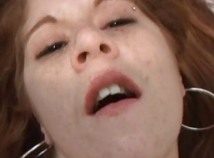 Redhead teen sucks and fucks her boyfriend in amateur POV