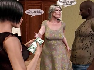 Unspicious inn owner grandma turn into a perverted mistress