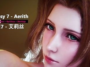 Final Fantasy 7 - Aerith × Wedding Dress × Red Dress × Stockings - Lite Version