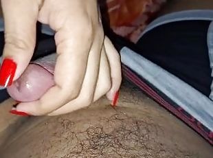 onani, amatør, mamma, handjob, massasje, pov, mor, femdom