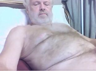 Grandpa cum on cam