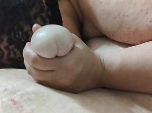 BBW sucks intersex husband like the Cum-Whore she is