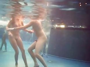 Underwater group sex party