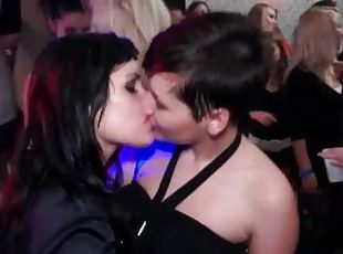 Beautiful girls dancing and sucking cock