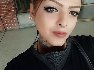 masturbieren, transsexueller, dilettant, anal-sex, beule-schuss, spielzeug, latina, rucken, allein, tattoo