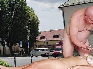 HOT SEX IN A PUBLIC SQUARE WITH CUMANDRIDE6 AND OLPR