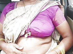 Indian step mom car sex telugu dirty talks part -1
