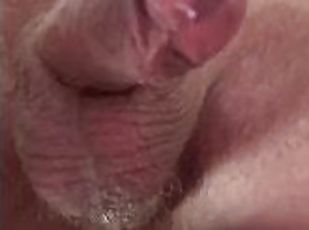 Close up cum shot