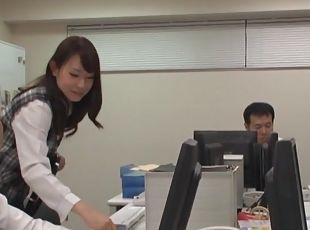 Imai Mayumi is a hot office worker ready for an erected prick