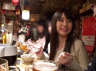 Quick BJ in a Japanese restaurant bathroom makes him cum