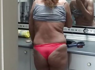 I love your big cock cumming in my ass, come and do it, moans beautiful stepmom