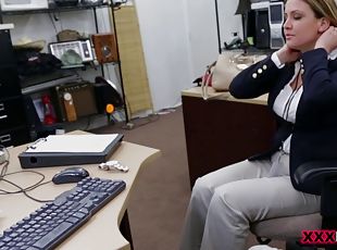 Kinky milf gets fucked in an office in hardcore reality POV