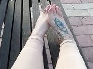 barefoot in public place