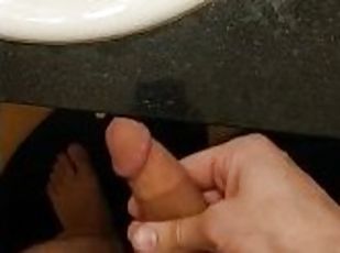 Time Lapse masturbation in bathroom