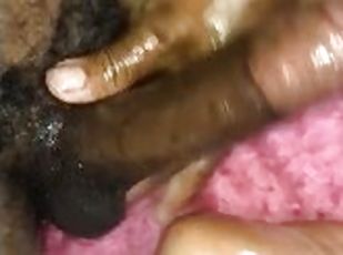 Big black Juicy Dick  rubbing dick feet