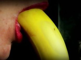 Erotic oral play with banana - Agata Anallove