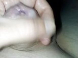 Masturbation with half a cock