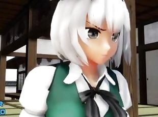 Cirno vs Youmu futanari