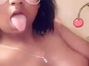 Ebony Gf playing with her pussy for me