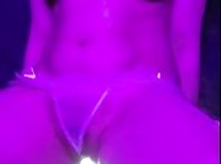 Purple Light Dildo Ride Until I Squirt