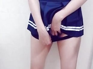 asiático, orgasmo, meando, colegiala-schoolgirl, squirting, amateur, babes, adolescente, japonés, primera-persona