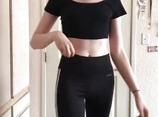 Sporty teen solo