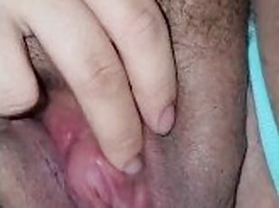 feit, pussy, amatør, creampie, bbw, lubben, fingret, pov, truser, cum