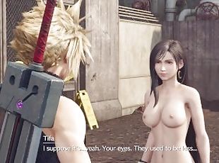 Tifa, Fully Naked, Walking Around - Nude Walkthrough FF7 RMK Part 3