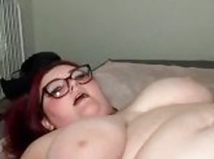 young bbw gets cream pied in the ass