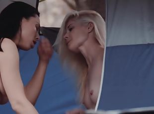 Astonishing Sex Scene Blonde Try To Watch For Just For You With Aidra Fox And Charlotte Stokely