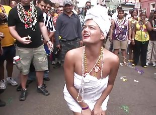 Bourbon Street Party public flashing