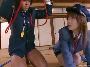 Aya Koizumi gets talked into riding a cock until she reaches an orgasm