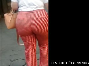 Big asses on the streets of the city