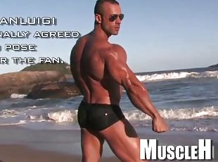 Big dick bodybuilder outdoor and cumshot