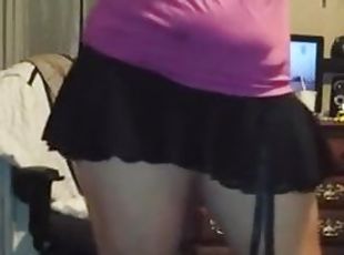 Skanky bbw dancing & shaking her fat ass & titties 5