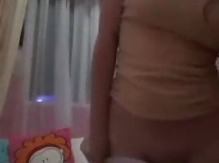 Latina teen masturbates