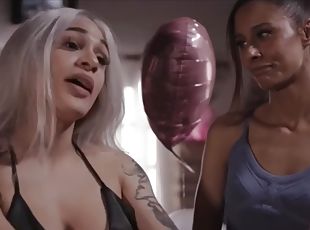 Two TBabe satisfy each others fucking needs