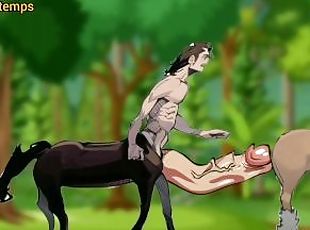 Centaur with Monster Cock Hentai Cartoon Porn Animation