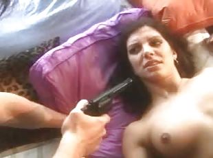 Horny Jacquelyn Horrell Sucks a Gun Before Getting Fucked