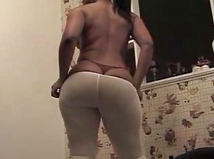 Black Booty in Kitchen