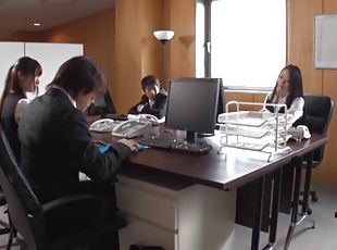 Hot office milf chick Nachi Kurosawa moans as she gets nailed hard