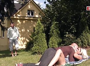 GERMAN BLONDE MILF WITH INTIM PIERCING FUCK OUT