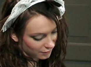 French maid fucked is super hot and fucking hard