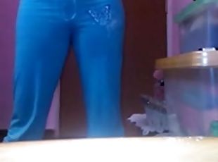 Melayu girl shows her perky ass on web cam