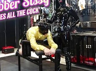 strapon, anal-sex, fetisch, latex, domina, rubber, neckend