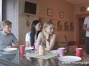 Young Sex Parties - Teens fuck in pairs and more