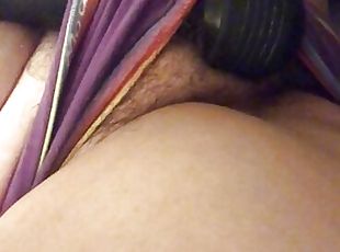 Chubby belly vibrator play