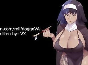 amador, mulher-madura, anime, hentai, sozinho, freira